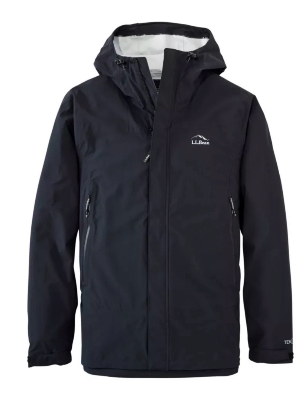 LL Bean Men's Cresta Stretch Rain Jacket Black Windbreaker Mens XXL NWOT 🔥